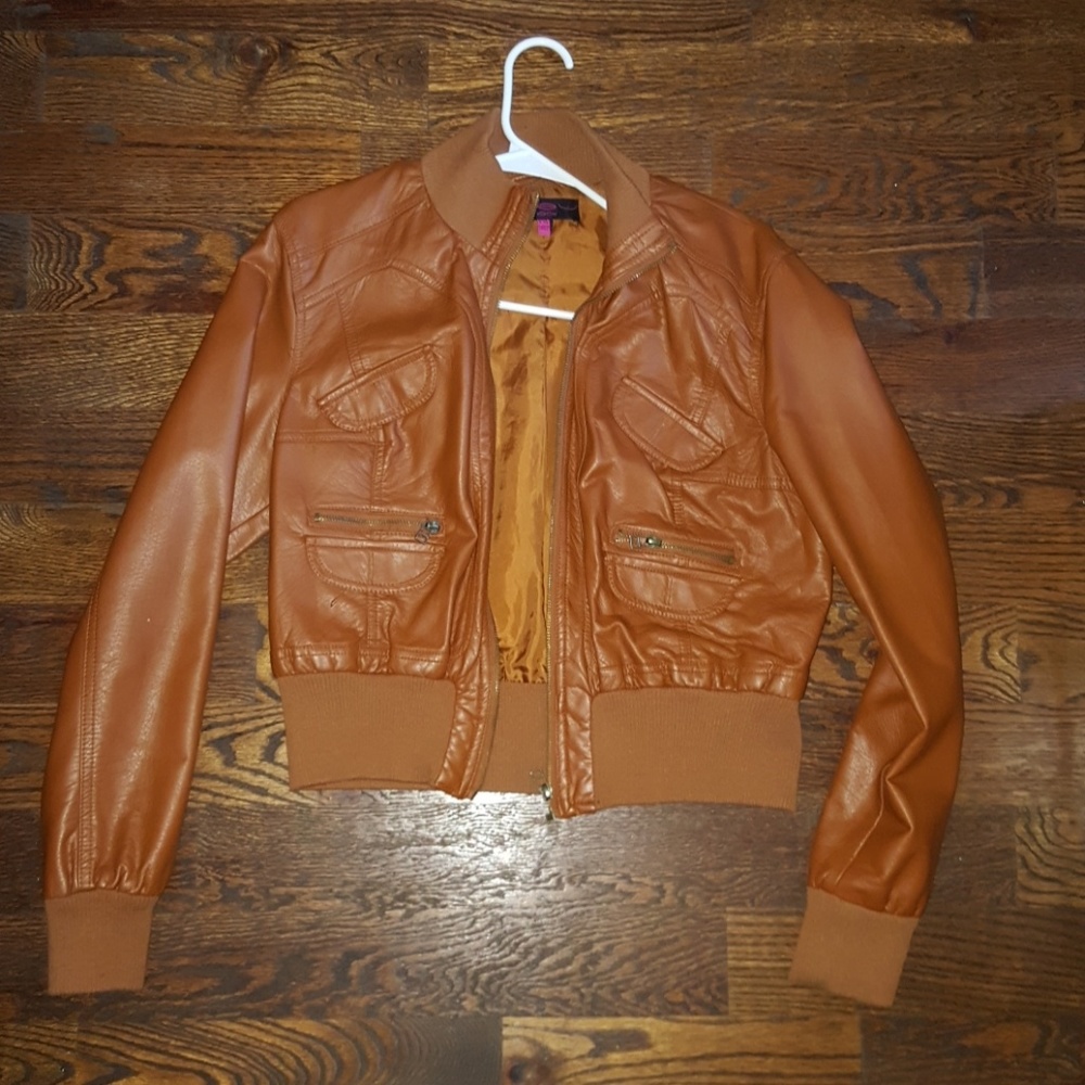 Leather like jacket